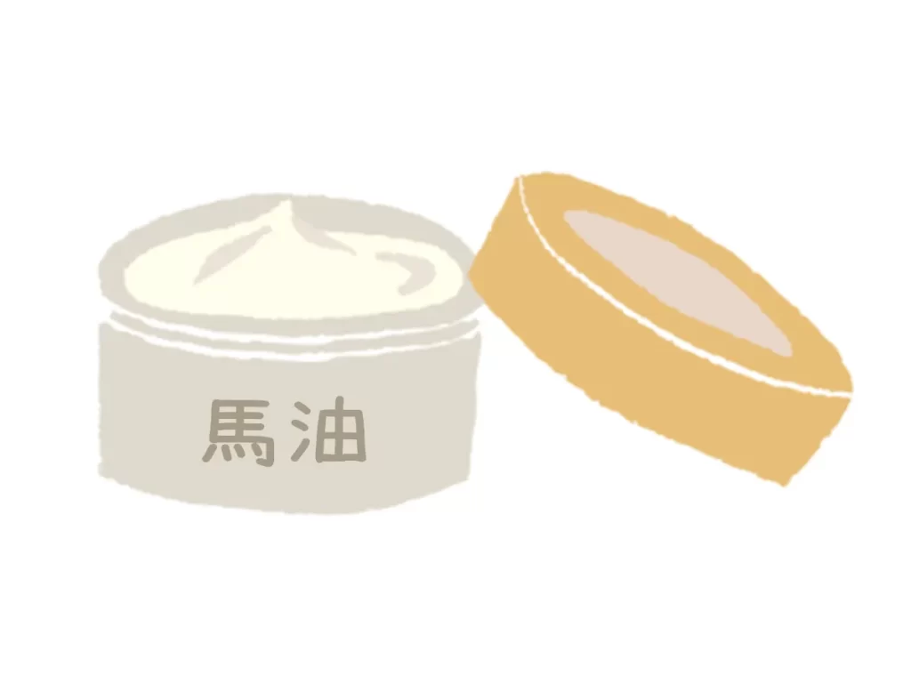 クリームケースに入った馬油